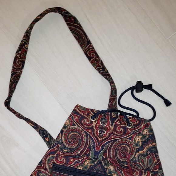 Vera Bradley Vintage Sling Backpack, Medallion, EUC - Picture 2 of 8